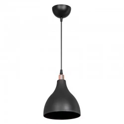 Ceiling light Lofty pakoworld Ε27 black D18x22cm Ceiling light Lofty pakoworld Ε27 black D18x22cm