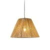 Single-light ceiling lamp Lubuto pakoworld metal-rope in natural shade Φ34.5x23cm