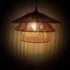 Ceiling light Oakim Inart E27 brown paper rope D35.5χ19cm