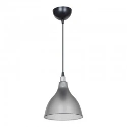 Ceiling light Orazio pakoworld Ε27 dark grey-black D18.5x56cm