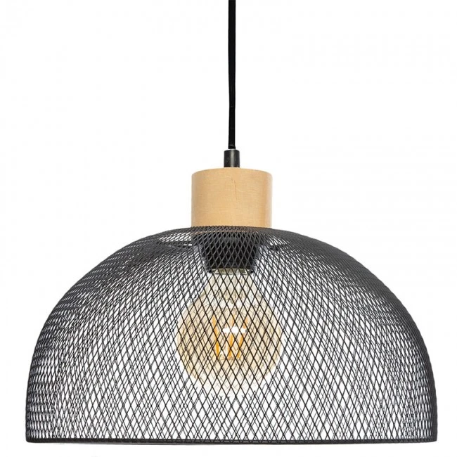 Ceiling light Sam pakoworld Ε27 black D30x22,5cm