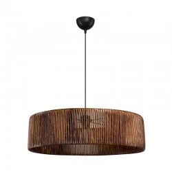 Tebaha pakoworld single-light ceiling lamp E27 in brown shade Φ55x20cm Tebaha pakoworld single-light ceiling lamp E27 in brown shade Φ55x20cm