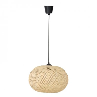 Ceiling light Universe Inart E27 natural bamboo D38χ31cm