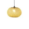 Ceiling light Universe Inart E27 natural bamboo D38χ31cm