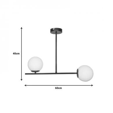 Ceiling light Opedro pakoworld gold metal 60x30x40cm