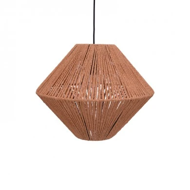 Ceiling light Palmo Inart E27 rope in natural color D40x32cm