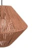 Ceiling light Palmo Inart E27 rope in natural color D40x32cm