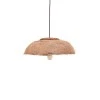 Ceiling light Pictere Inart abaca wood in natural color D50x20cm