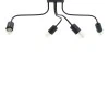 Ceiling lamp Luchter pakoworld E27 black metal 60x60x15cm