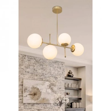 Ceiling light PWL-1128 pakoworld Ε27 golden 70x20x35cm
