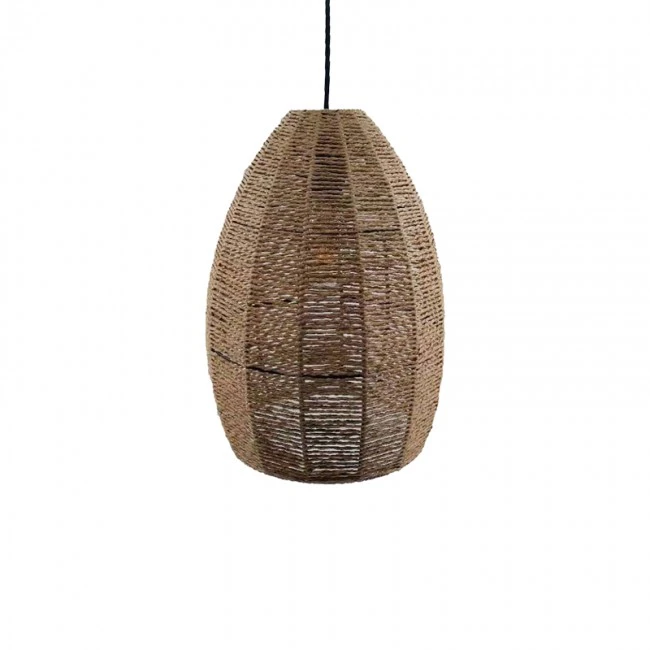 Ceiling light Ropal Inart E27 rope in natural color D29x40cm