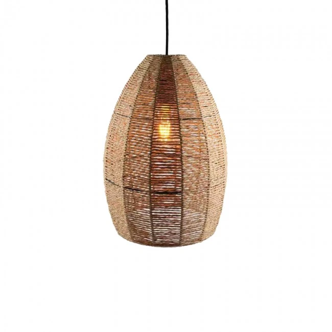 Ceiling light Ropal Inart E27 rope in natural color D29x40cm