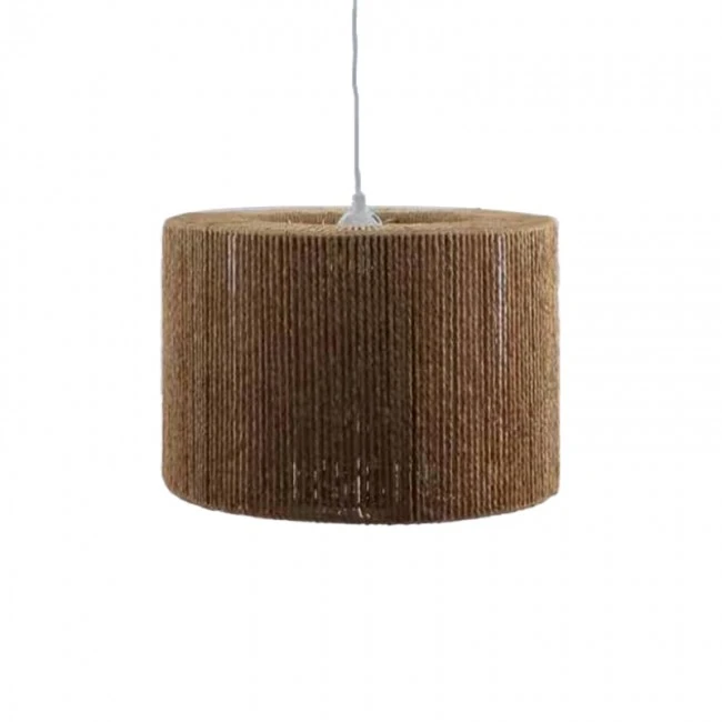 Ceiling light Sento Inart E27 rope in natural color D40χ20cm