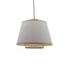 Ceiling light Certy Inart E27 bamboo in natural color D50χ33cm