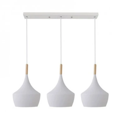 Three-light ceiling lamp Eracile II pakoworld white metal 84x36cm