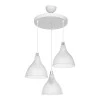 3-light ceiling lamp Orazio pakoworld E27 clear-white D40x80cm