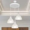 3-light ceiling lamp Orazio pakoworld E27 clear-white D40x80cm