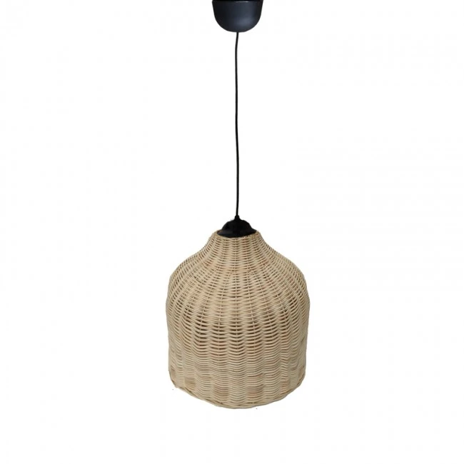 Ziquel Inart rattan ceiling lamp in natural shade Φ42x89cm