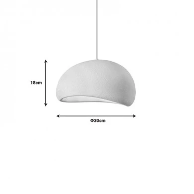 Ceiling lamp Zulcere pakoworld white ps 30x18cm