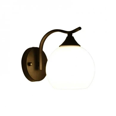 Wall light Belinest pakoworld E27 metal and glass in black-natural color 20x14x17cm