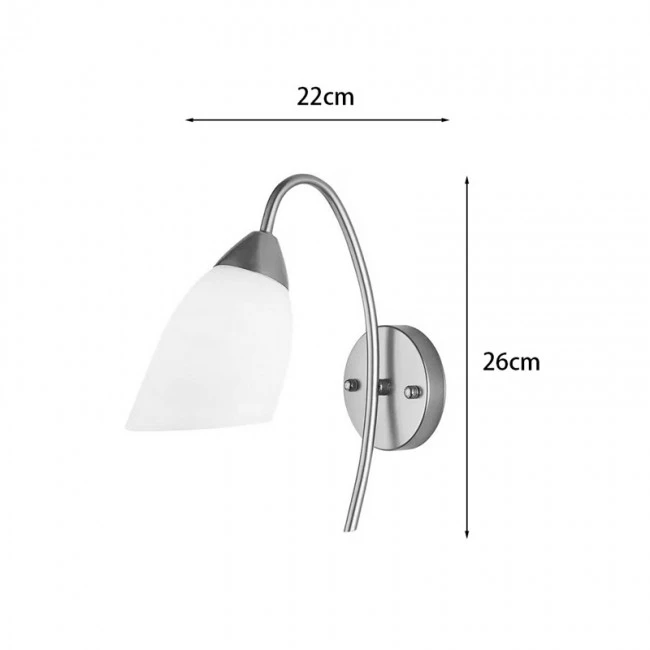 Wall light Berak pakoworld led metal in gold-white color 10x10x17cm