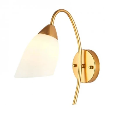 Wall light Berak pakoworld led metal in gold-white color 10x10x17cm