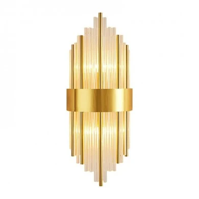 Wall light Fenzy pakoworld E14 metal in gold-white color D20x60cm