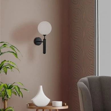 Wall light Genka pakoworld G9 metal in black-white color 15x23x34cm