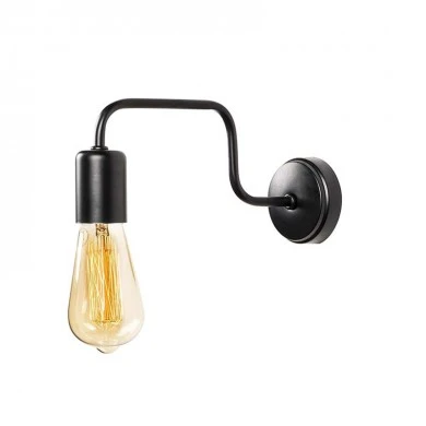 Wall light Kerquin pakoworld led metal in black color 28x10x11cm