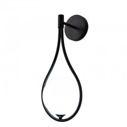 Wall light Teary pakoworld G9 metal in black-white color 16x12x37cm Wall light Teary pakoworld G9 metal in black-white color 16x12x37cm