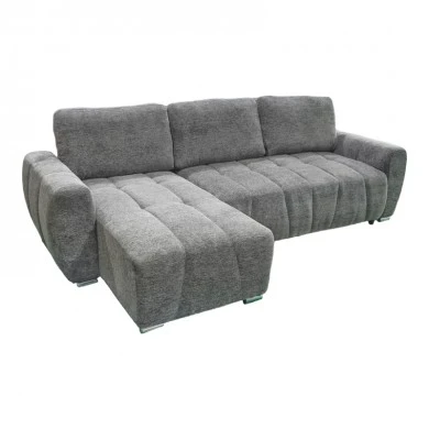 reversible sofa-bed Vivad pakoworld fabric in anthracite color 275x164x91cm