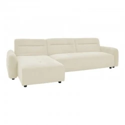 Corner sofa Inspired pakoworld reversible fabric beige 293x142x80cm Corner sofa Inspired pakoworld reversible fabric beige 293x142x80cm