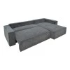 Corner reversible sofa-bed Kerbian  pakoworld dark grey color fabric 273x162x92cm