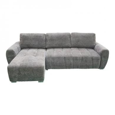 reversible sofa-bed Vivad pakoworld fabric in anthracite color 275x164x91cm