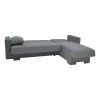 Corner reversible sofa-bed with storage space Someil pakoworld fabric in anthracite shade 230x156x80cm