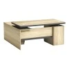 Lotus pakoworld professional desk with right corner in natural-anthracite shade 200x160x76cm