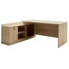 Commercial L shaped corner desk Amazon pakoworld sonoma 180x160x76cm