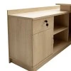 Commercial L shaped corner desk Amazon pakoworld sonoma 180x160x76cm