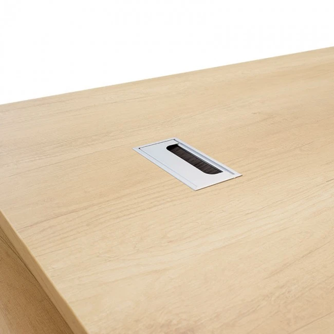 Commercial L shaped corner desk Amazon pakoworld sonoma 180x160x76cm