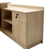 Commercial L shaped corner desk Amazon pakoworld sonoma 180x160x76cm
