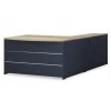 Commercial desk reversible Lotus  pakoworld oak-dark grey 180x160x75cm