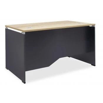 Manager table Lotus pakoworld in oak-dark grey 120x80x75cm