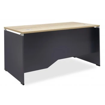 Manager table Lotus pakoworld in oak-dark grey 150x80x75cm