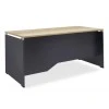 Commercial desk Lotus pakoworld in oak-dark grey 180x80x75cm