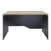 Manager table Lotus pakoworld in oak-dark grey 120x80x75cm