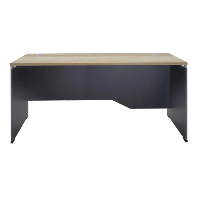 Commercial desk Lotus pakoworld in oak-dark grey 180x80x75cm