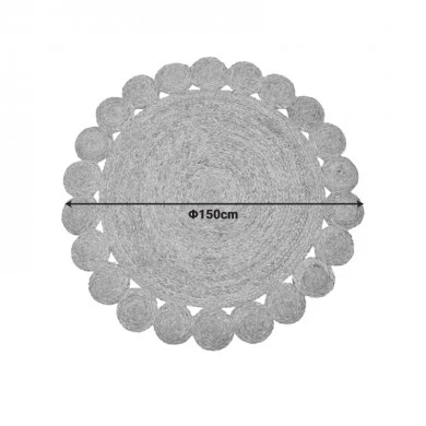 Carpet Voni Inart natural jute D150x1cm