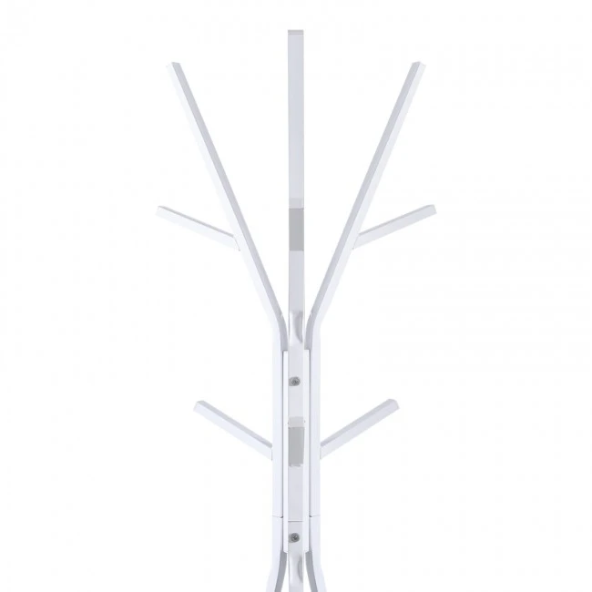 Coat rack Denner pakoworld metal in white color 48.5x48.5x180cm