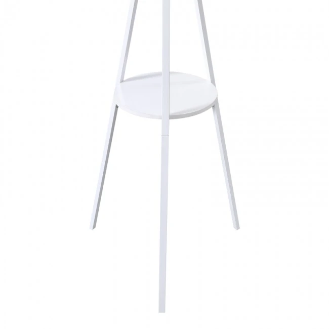 Coat rack Denner pakoworld metal in white color 48.5x48.5x180cm