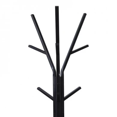 Coat rack Denner pakoworld metal in black color 48.5x48.5x180cm